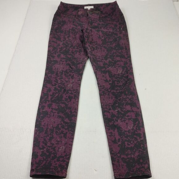 Cabi Twilight Skinny Ankle Jeans Floral Print Stretchy Mid Rise Denim Size 2 - Picture 1 of 12